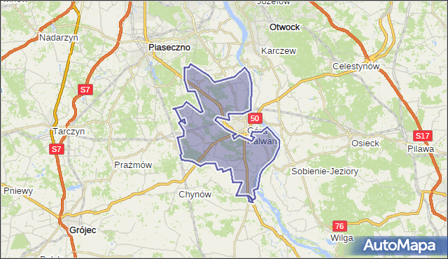 Gmina Góra Kalwaria, powiat piaseczyński, województwo mazowieckie na