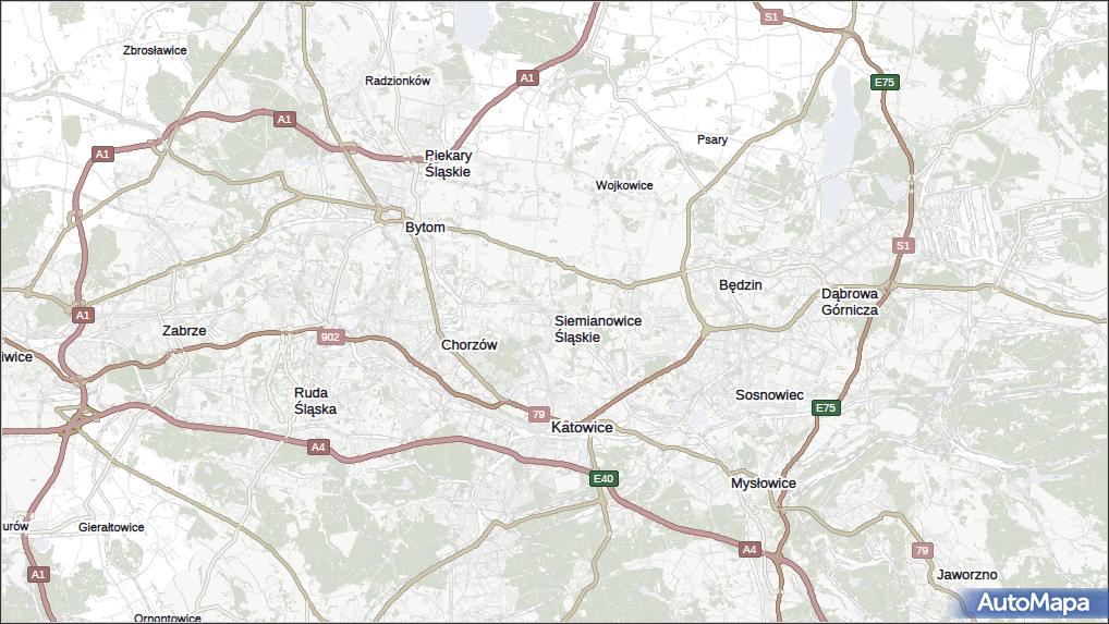 Mapa Siemianowice L Skie Siemianowice L Skie Na Mapie Targeo