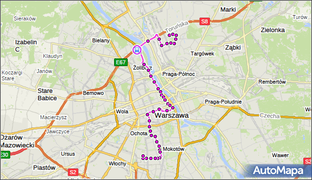 Rozkład jazdy autobusu 118 na przystanku MOST GROTA-ROWECKIEGO 01. ZTM Warszawa na mapie Targeo