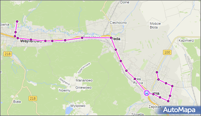 Rozkład jazdy autobusu J na przystanku Rumia Dworzec PKP. ZKMGdynia na mapie Targeo