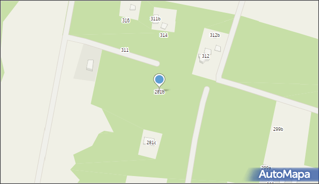 Modlica, Modlica, 281b, mapa Modlica
