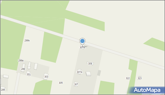 Modlica, Modlica, 307b, mapa Modlica