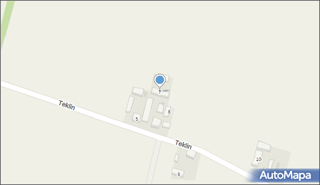 Teklin, Teklin, 7, mapa Teklin