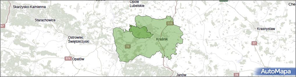 Gmina Dzierzkowice, powiat kraśnicki, województwo lubelskie na mapie Targeo