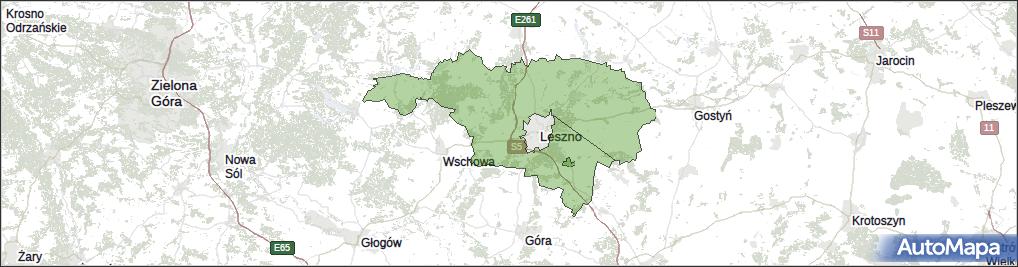 Gmina Rydzyna, powiat leszczyński, województwo wielkopolskie na mapie