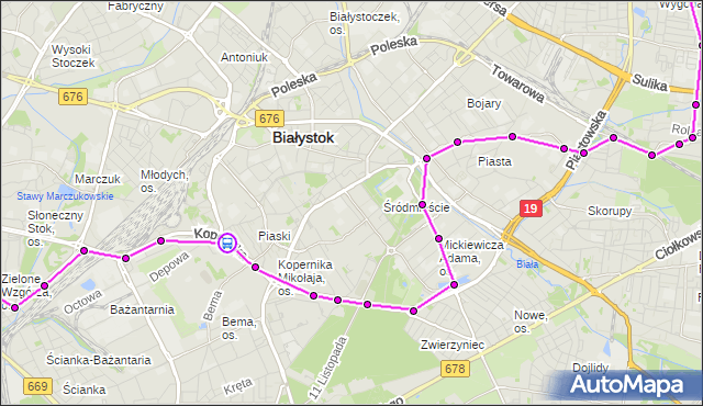Rozkład jazdy autobusu 28 na przystanku Kopernika/Depowa. BKM na mapie Targeo