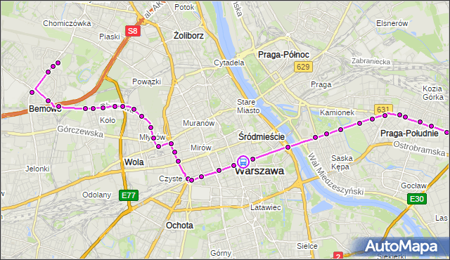 Rozkład jazdy autobusu 24 na przystanku Krucza 05. ZTM Warszawa na mapie Targeo